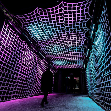 A Grid entrance during an event