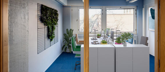Digitally furnished medium office
