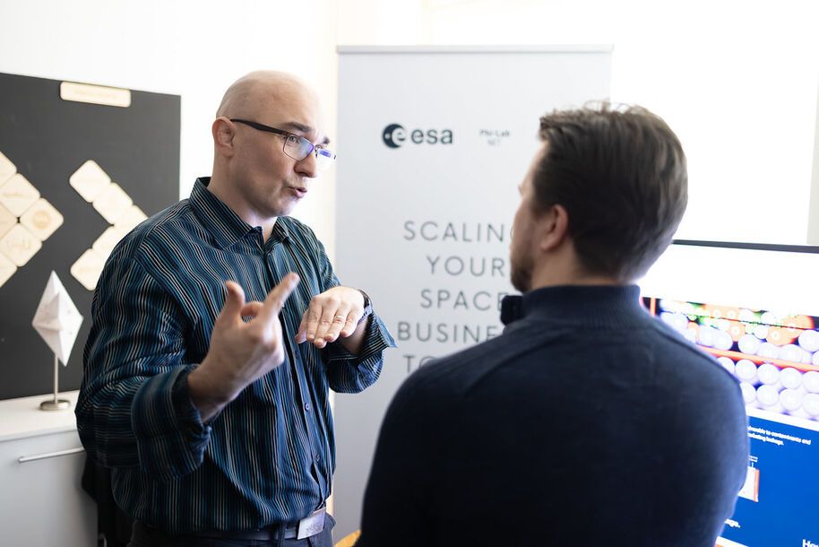 Pasi Pietilä, COO at SisuSemi, explaining about their company at Demo Day 2026